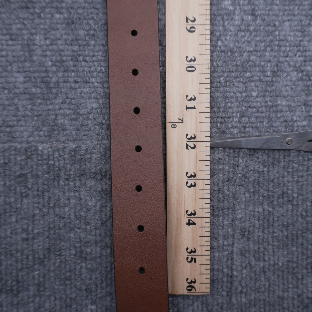 Swiss Gear Reversible Belt Mens 32" Brown Black Matte Buckle Faux Leather - Picture 6 of 6